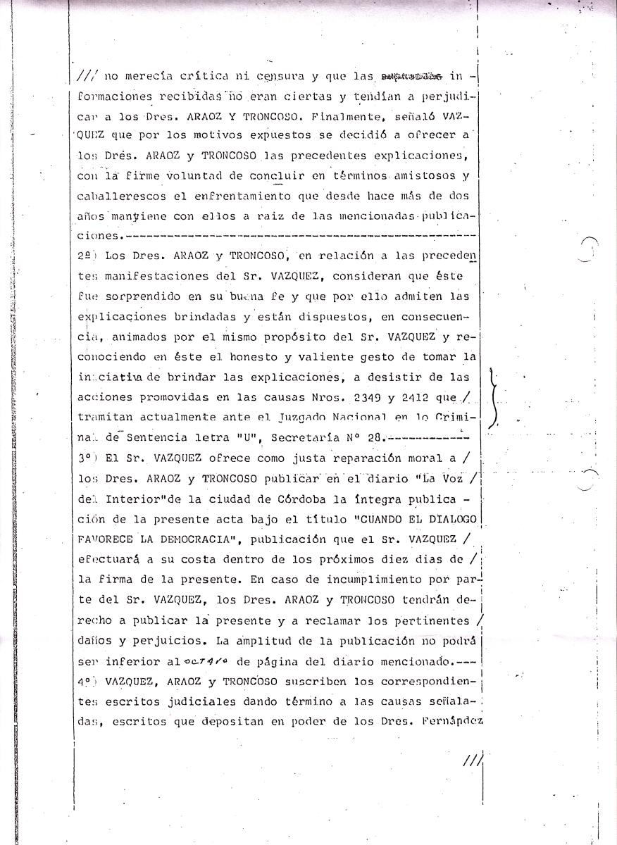 Sentencia "La Bolsa del Mueble" Disculpas del Periodista 13